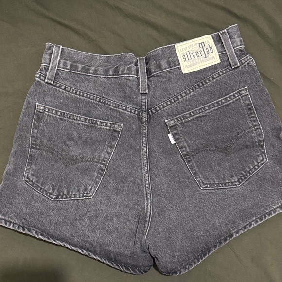Levi's Charcoal Denim Women's Shorts - Picture 3 of 3